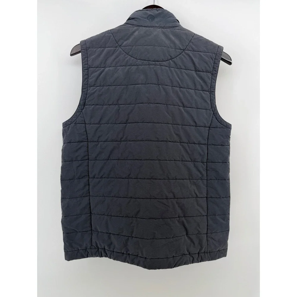 Rail Riders The Rambler Vest Mens Small Navy Blue Quilted Wool‎ Blend RR-WCQV